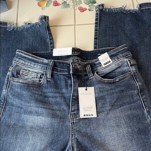 Judy Blue Classic Straight Leg Jeans - Dark Blue